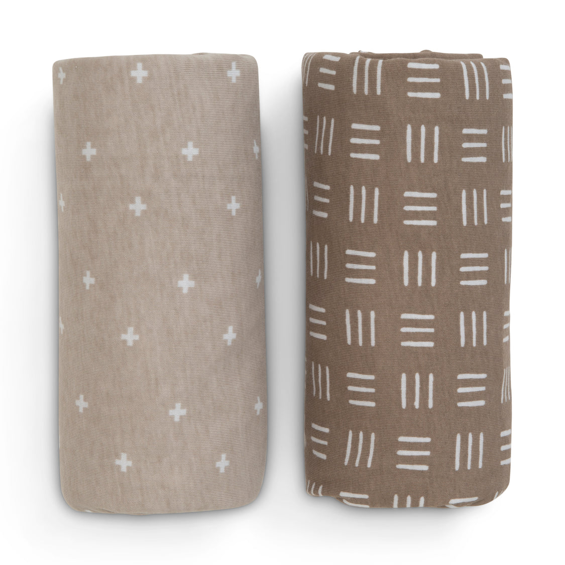 Neutral Boho Fitted Crib Sheets - 2 Pack