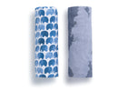 Watercolor Elephant (3413) 6-Watercolor Elephant Fitted Crib Sheets - 2 Pack