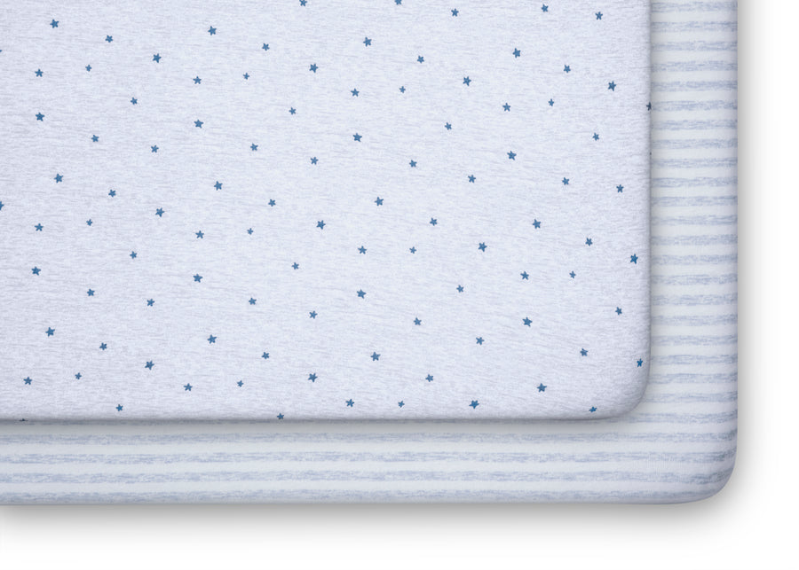 babyGap Blue Stars & Stripes 100% Organic Cotton Crib Sheets - 2 Pack 9-babyGap Blue Stars & Stripes 100% Organic Cotton Crib Sheets - 2 Pack