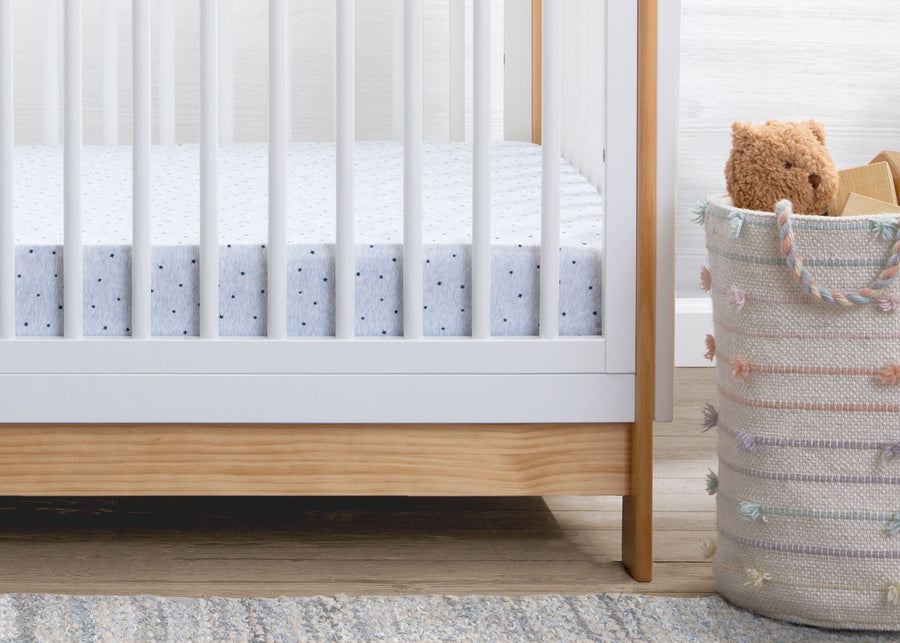 Blue Stars & Stripes (2242) 1-babyGap Blue Stars & Stripes 100% Organic Cotton Crib Sheets - 2 Pack