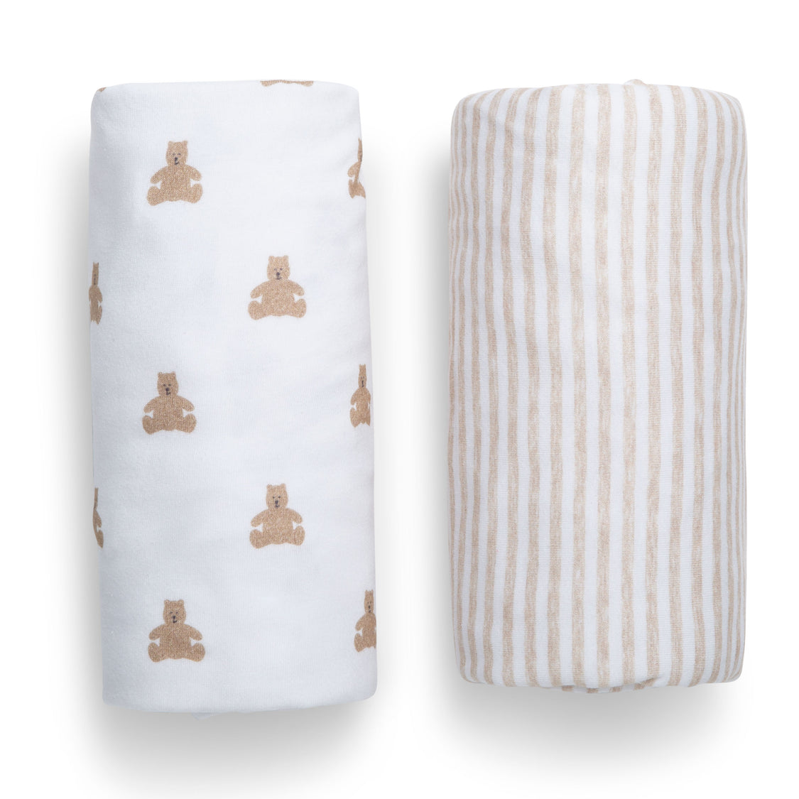 DCB: Tan Teddy Bears & Stripes (2407)