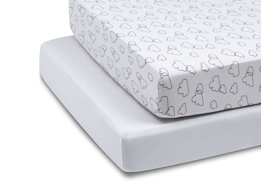 babyGap White Clouds 100% Organic Cotton Crib Sheets - 2 Pack 5-babyGap White Clouds 100% Organic Cotton Crib Sheets - 2 Pack