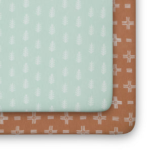 Neutral Boho Fitted Crib Sheets - 2 Pack 12-Neutral Boho Fitted Crib Sheets - 2 Pack