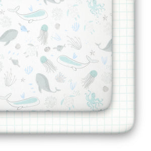 Sea Life Fitted Crib Sheets - 2 Pack 10-Sea Life Fitted Crib Sheets - 2 Pack