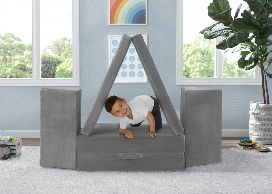 Grey Suede (5000) 1-Cozee Play Couch & 4-Piece Lounger