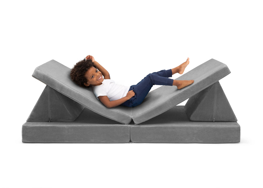 Grey Suede (5000) 5-Cozee Play Couch & 4-Piece Lounger