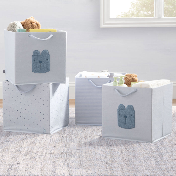 SS8155GP 3243 bins blue lifestyle 101 0-babyGap 4-Pack Brannan Bear Fabric Storage Bins with Handles