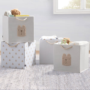 babyGap 4-Pack Brannan Bear Fabric Storage Bins with Handles 22