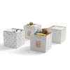 Tan (3410) 8-babyGap 4-Pack Brannan Bear Fabric Storage Bins with Handles