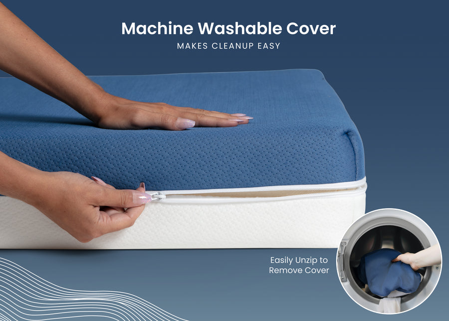 Navy and White (NO) 3-Serta CloudCool Crib and Toddler Mattress