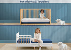 Navy and White (NO) 6-Serta CloudCool Crib and Toddler Mattress