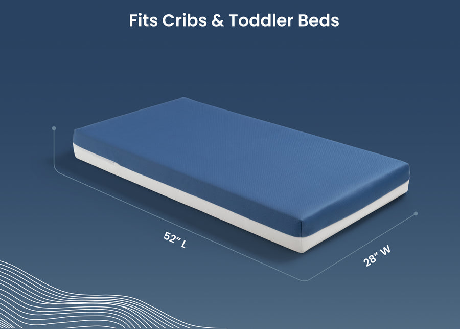 Navy and White (NO) 8-Serta CloudCool Crib and Toddler Mattress