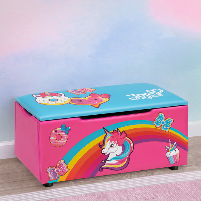 JoJo Siwa Upholstered Storage Bench for Kids 5-JoJo Siwa Upholstered Storage Bench for Kids