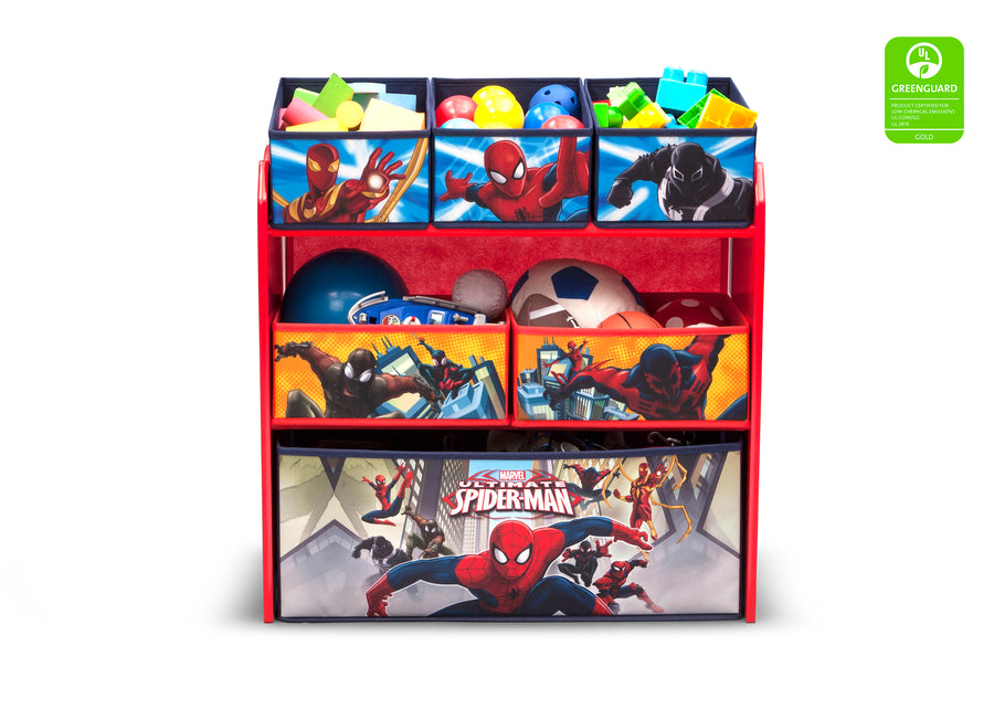 Spider-Man (1163) 2-Spider-Man Multi-Bin Toy Organizer