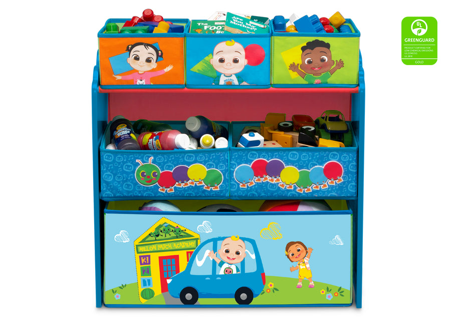 CoComelon (1224) 2-CoComelon 6 Bin Design and Store Toy Organizer