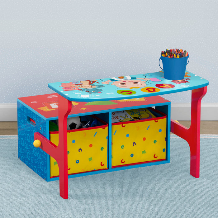 TB84425CM 2-CoComelon 2-in-1 Activity Bench and Desk