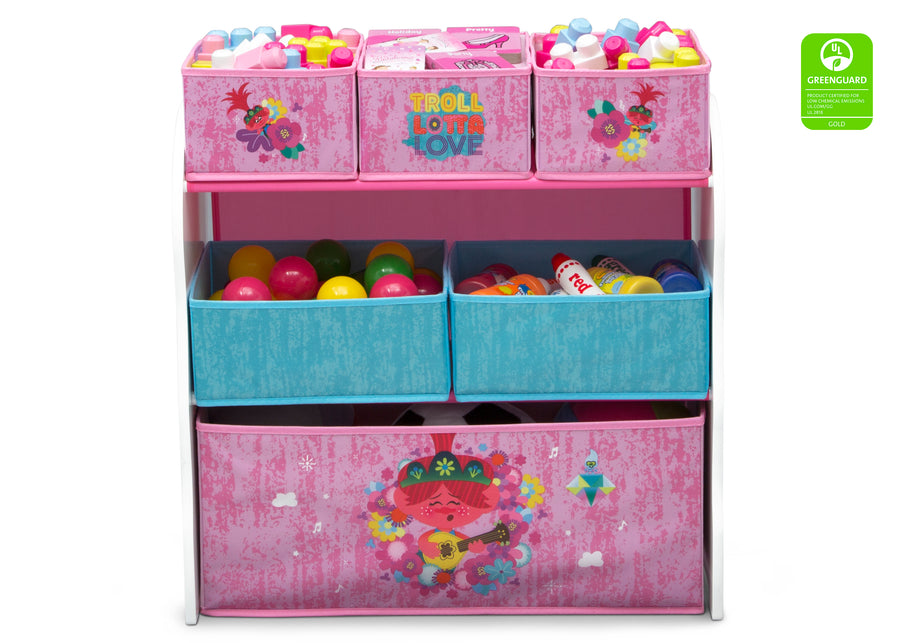 Trolls World Tour (1177) 2-Trolls World Tour Design and Store 6 Bin Toy Organizer