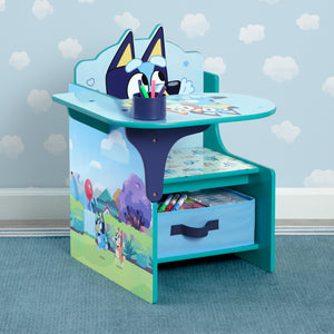 Bluey Chair Desk with Storage Bin 21