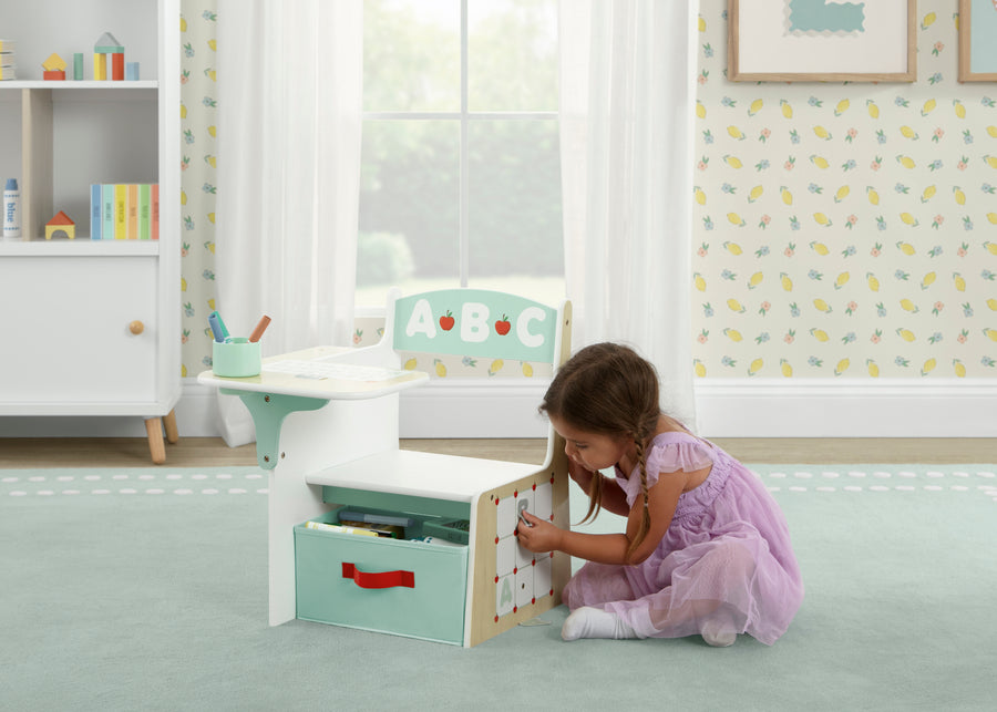 ABC Alphabet Chair Desk with Storage Bin 7-ABC Alphabet Chair Desk with Storage Bin