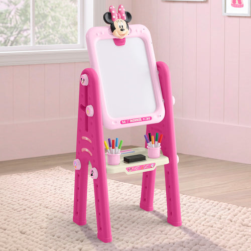 Minnie Mouse 2-in-1 Double Sided Art Easel with Whiteboard & Chalkboard