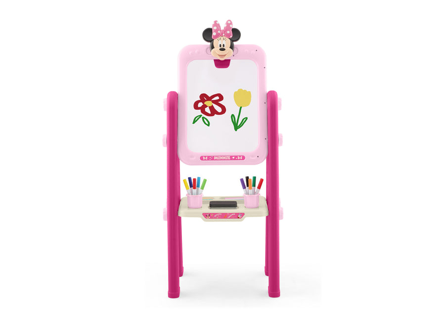 Minnie Mouse (1040) 6-Minnie Mouse 2-in-1 Double Sided Art Easel with Whiteboard & Chalkboard