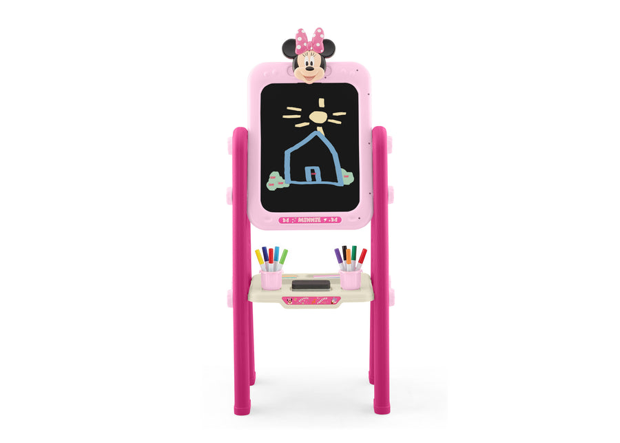 Minnie Mouse (1040) 8-Minnie Mouse 2-in-1 Double Sided Art Easel with Whiteboard & Chalkboard