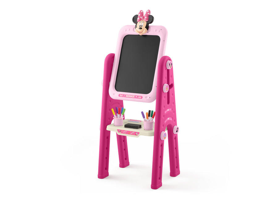 Minnie Mouse (1040) 5-Minnie Mouse 2-in-1 Double Sided Art Easel with Whiteboard & Chalkboard