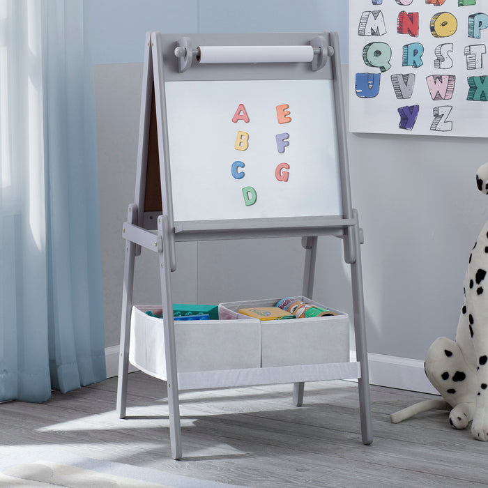 TE87600GN 026 Grey Easel Lifestyle 101 2-MySize Double-Sided Storage Easel