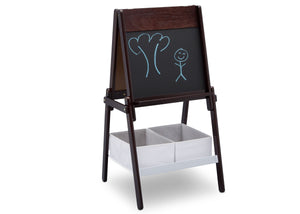 Delta Children Dark Chocolate (207) MySize Double-Sided Storage Easel, Right Angle Chalk, c4c 3