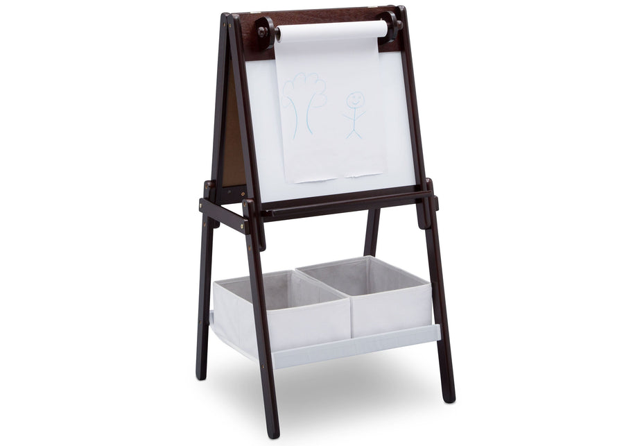 Delta Children Dark Chocolate (207) MySize Double-Sided Storage Easel, Right Angle, c2c 3-MySize Double-Sided Storage Easel