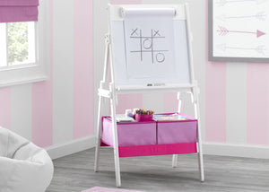 Bianca White (130) 9-Classic Kids Whiteboard/Dry Erase Easel with Paper Roll and Storage