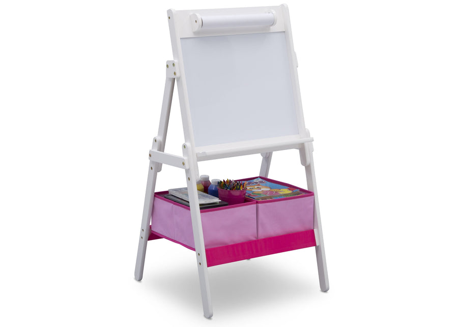 Bianca White (130) 5-Classic Kids Whiteboard/Dry Erase Easel with Paper Roll and Storage