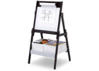 Delta Children Dark Chocolate (207) Classic Kids Whiteboard/Dry Erase Easel with Paper Roll and Storage Left Silo View 10-Classic Kids Whiteboard/Dry Erase Easel with Paper Roll and Storage