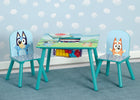 Bluey (1077) 1-Bluey Kids Table and Chair Set with Storage (2 Chairs Included)