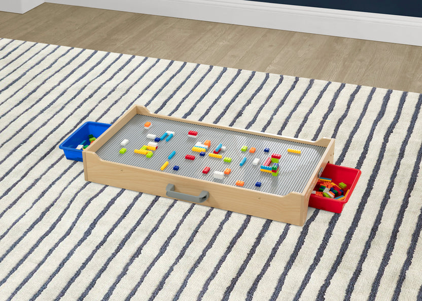 Play N Store Building Bricks Play Table with 100+ Play Bricks Included ...