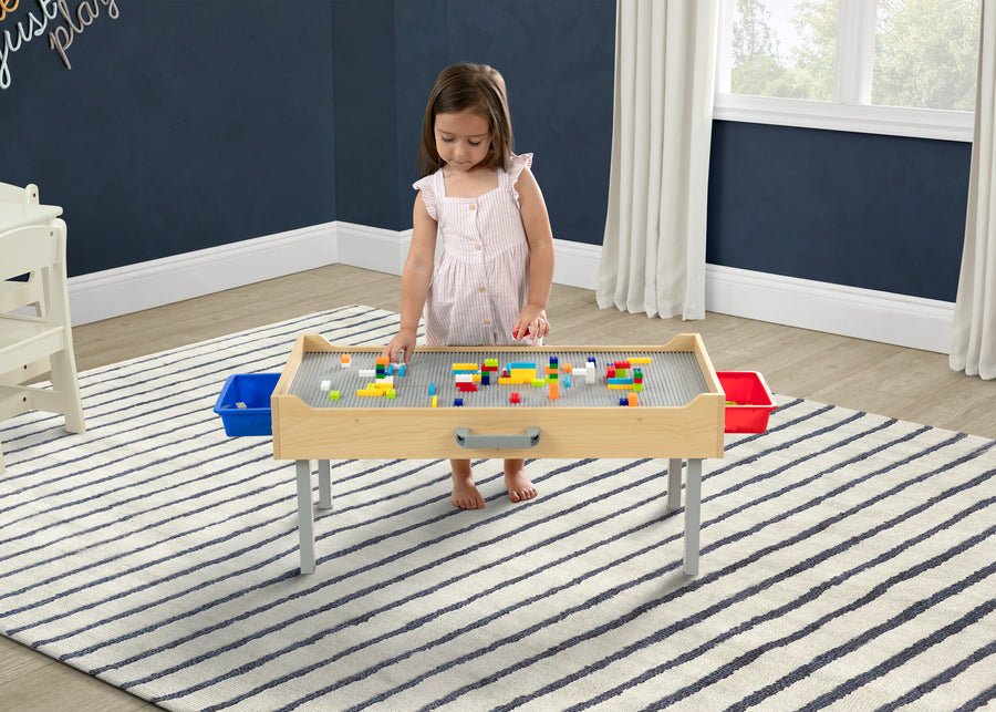 Play N Store Building Bricks Play Table with 100+ Play Bricks Included 21-Play N Store Building Bricks Play Table with 100+ Play Bricks Included