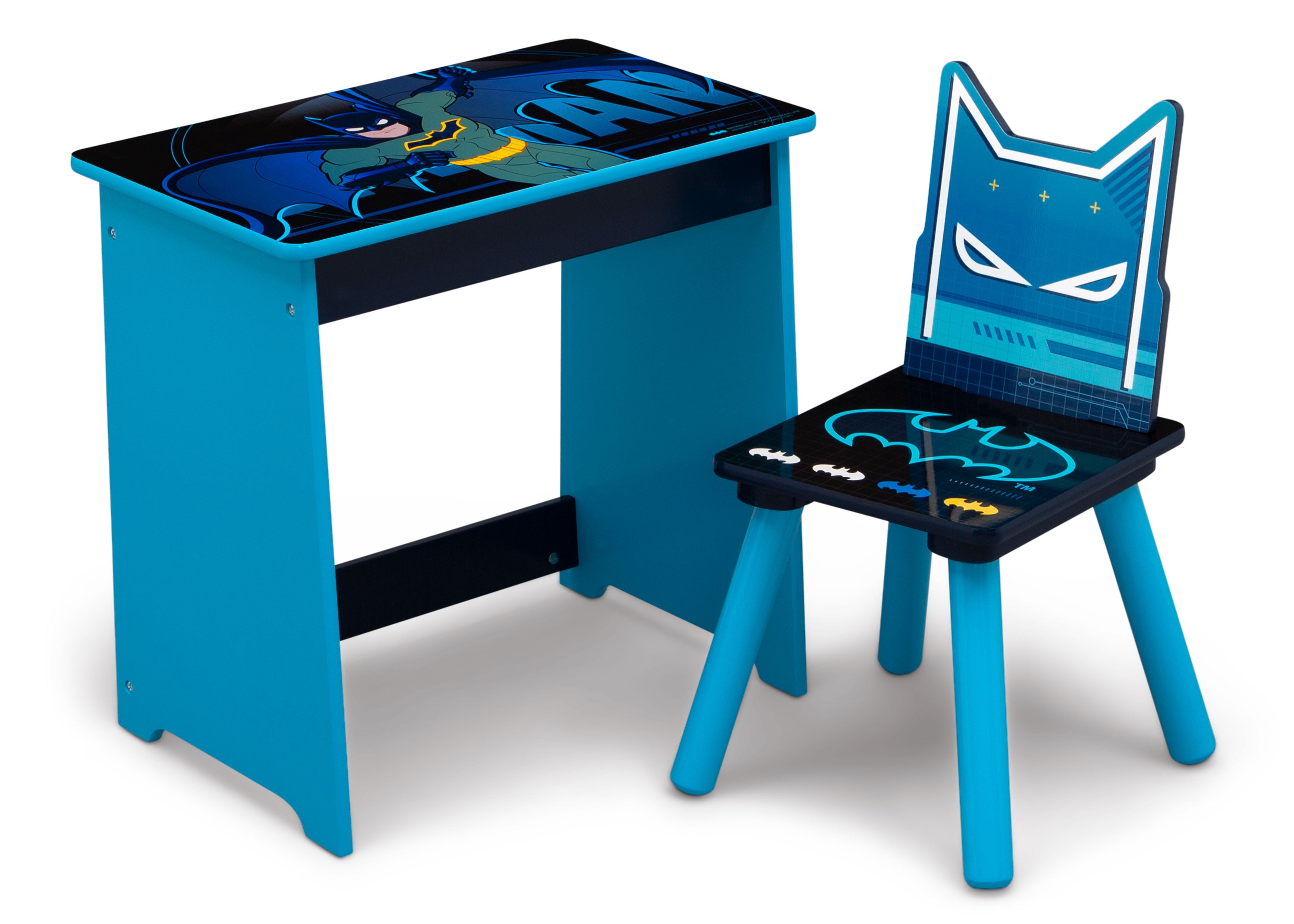 Batman Computer Table Batman Kids Wood Art Desk and Chair Set - Delta Children