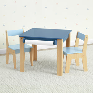 GapKids Table and 2 Chair Set with Paper Roll Holder 6-GapKids Table and 2 Chair Set with Paper Roll Holder