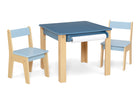 Indigo Blue (1680) 7-GapKids Table and 2 Chair Set with Paper Roll Holder