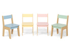Pastel (1681) 6-GapKids Table and 4 Chair Set with Paper Roll Holder