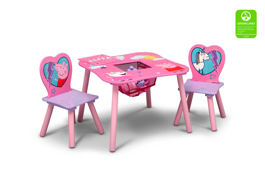Peppa Pig (1171) 3-Peppa Pig Table and Chair Set with Storage