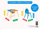 Sesame Street (1149) 4-Sesame Street Table and Chair Set With Storage