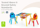 Sesame Street (1149) 6-Sesame Street Table and Chair Set With Storage