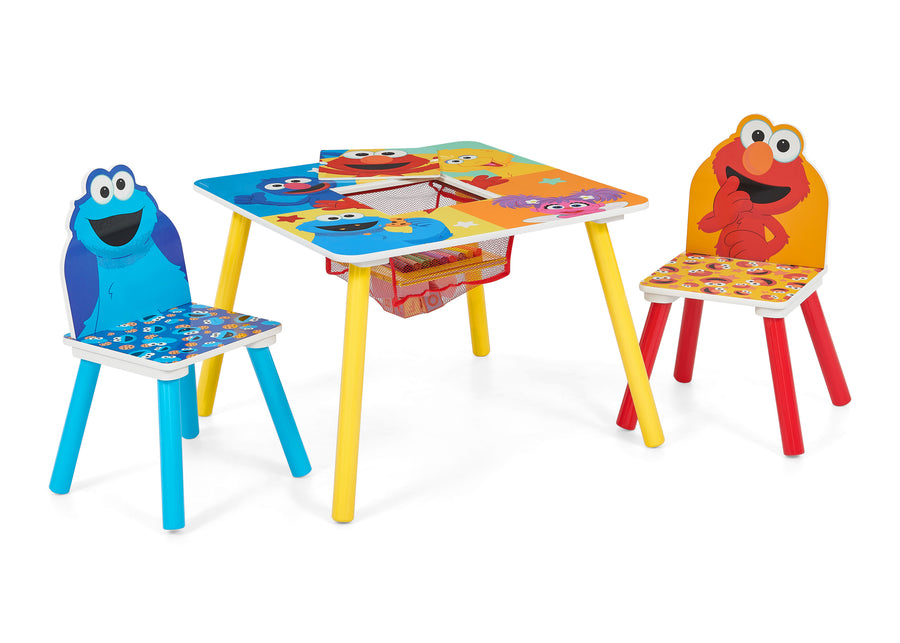 Sesame Street (1149) 8-Sesame Street Table and Chair Set With Storage