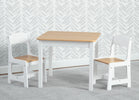 Bianca White with Natural (20804) 29-MySize Table and Chair Set