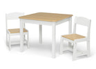 Bianca White with Natural (20804) 31-MySize Table and Chair Set