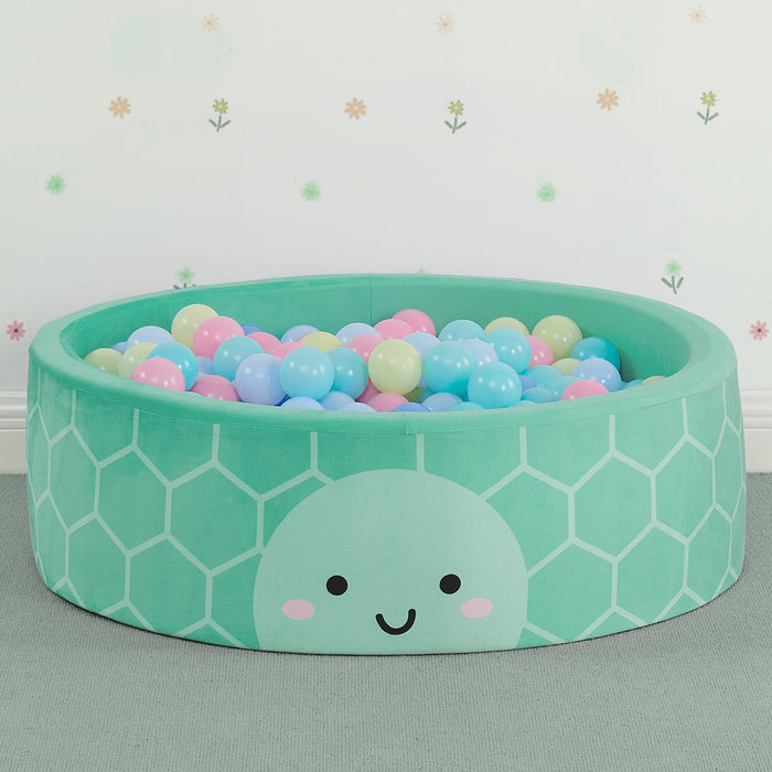TY80216GN 1718 ballpit turtle lifestyle 101 1-Turtle Soft Ball Pit with 50 Play Balls