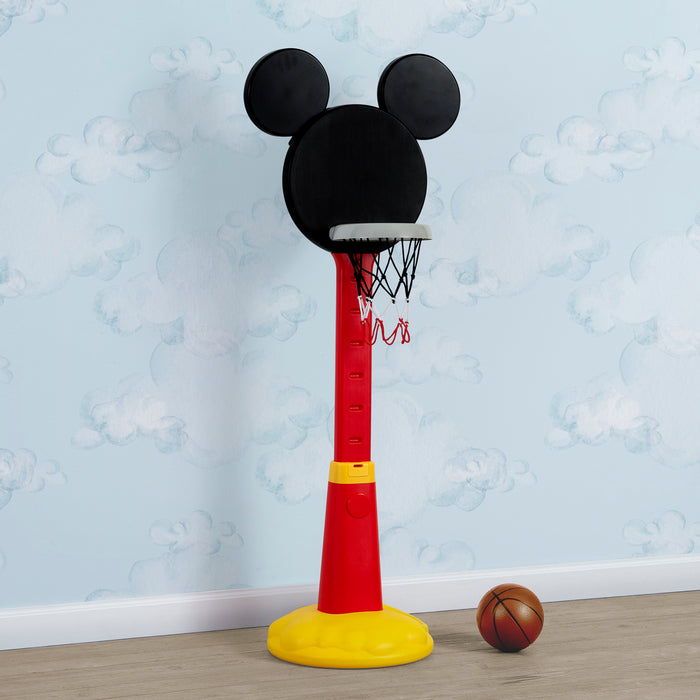 TY86625MM 1054 plastic basketball hoop mickey lifestyle 101 1-Mickey Mouse Plastic Basketball Set