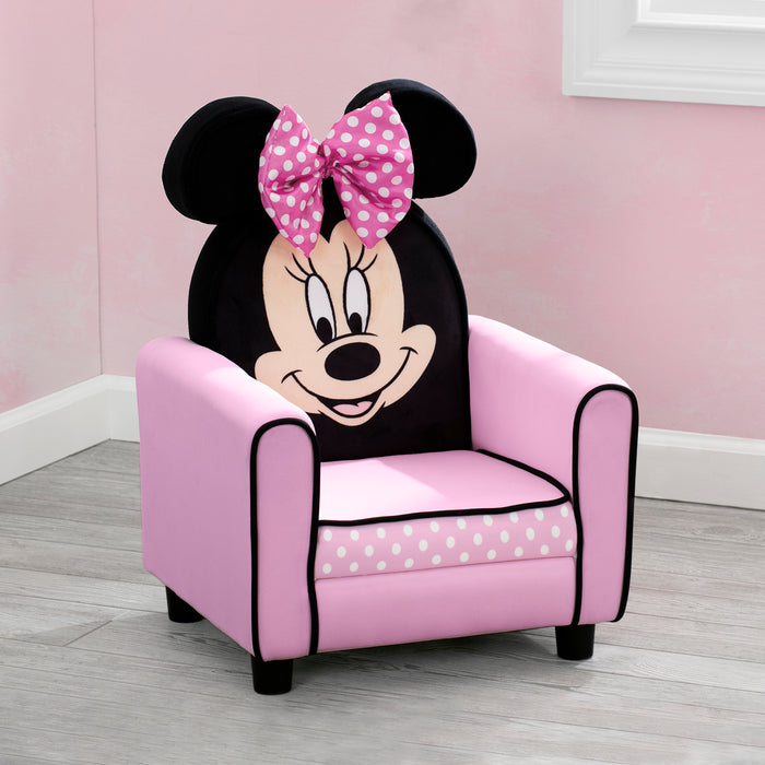 UP83649MN Minnie Figural Upholstered Chair hangtag 1x1 0-Minnie Mouse Figural Upholstered Kids Chair