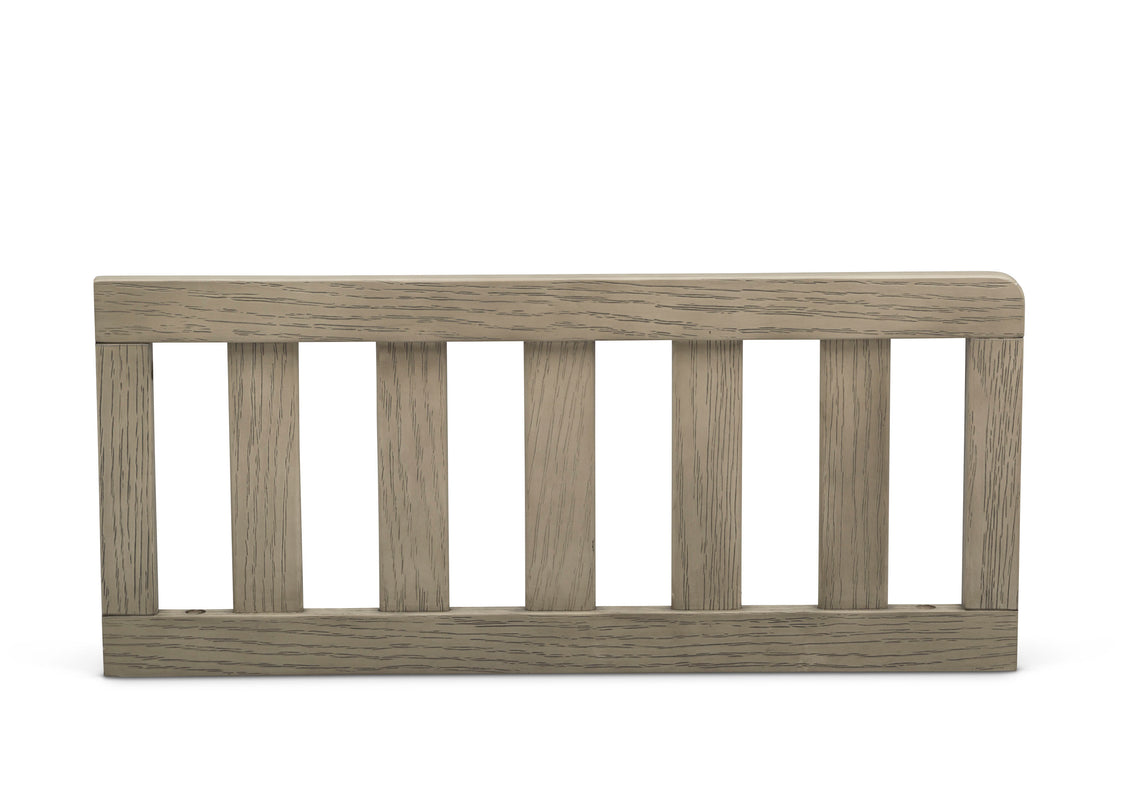 Wooden crib rail on a white background